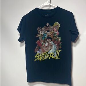 Street Fighter II Black T-Shirt
